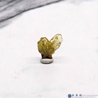 圖示-金綠寶石雙晶晶體(Chrysoberyl Twin)